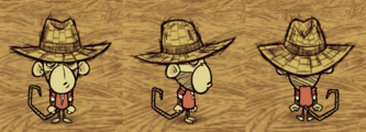 Wilbur wearing a Straw Hat.