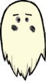 Wes's ghost in Don't Starve Together.