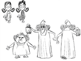 Concept art of Willow and the orphanage matrons for From the Ashes from Rhymes with Play #237.