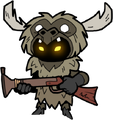 Beefalo Costume On Wizard with a Gun Crossover
