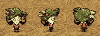 Willow wearing a Green Funcap.