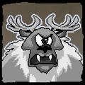 Pixel Deerclops portrait from official Klei Discord server