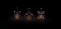 Different skins of Scale Furnaces in the dark