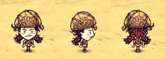 Wigfrid wearing a Brain of Thought.