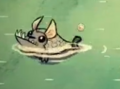 A Dogfish swimming away from the player.