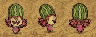Wilba wearing a Fashion Melon.