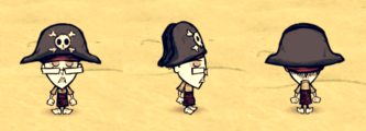 Wickerbottom wearing a Pirate Hat.