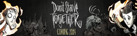 A banner for the announcement of Don't Starve Together.