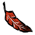 Original HD Crimson Feather icon from Bonus Materials from CD Don't Starve.