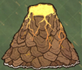 The Volcano's icon on the map during Dry Season.