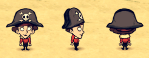 Wheeler wearing a Pirate Hat.