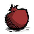Original HD Pomegranate icon from Bonus Materials from CD Don't Starve.
