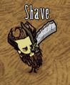 "Shave" prompt.