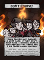 Don't Starve card on "The Binding of Isaac: Four Souls" Board Game