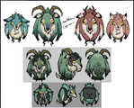 Goats from The Gorge concept arts