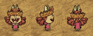 Wilba wearing a Thulecite Crown.