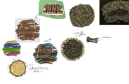 Concept art of Grass Raft shown in Rhymes With Play stream.