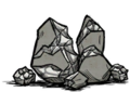 The old texture of the Meteor Boulder at mining stage 1.