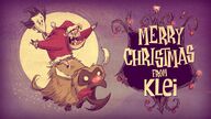 Wilson featured in a Merry Christmas card from Klei.