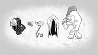 Concept Art from Bonus Materials from CD Don't Starve.