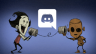 Wilson and WX-78 in a promotional image for the official Klei Discord server.