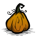 Original HD pumpkin icon from Bonus Materials from CD Don't Starve.