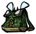 Dragonfly Pouch "Dragonfly in backpack form. It will hold your stuff without lighting it on fire (probably)." (were found in the Don't Starve: Newhome beta files.)