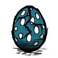 Original HD Cracked Tallbird Egg icon from Bonus Materials from CD Don't Starve.