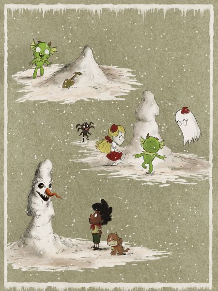 File:Historically Accurate Don't Starve Themed Card Snowman.jpg
