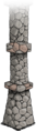 Old Reinforced Support Pillar
