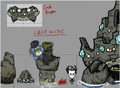 Cannon Tower concept art from Staying Afloat update stream from Rhymes with Play.