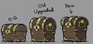 Tall Chest Concept Art from Scrappy Scavengers Annonce on Rhymes with Play.