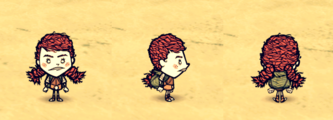 Wigfrid wearing a Thatch Pack.