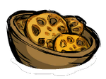 Cooked Lotus in a bowl on water.png