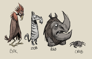 Concept Art from Bonus Materials from CD Don't Starve.