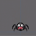 Spider eating a Switcherdoodle animation from Rhymes With Play #281.
