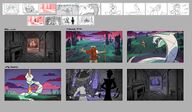 The color script for short film "Don't Starve Together: The Curtain Calls"