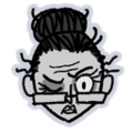 Wickerbottom emoji in the official Klei Discord server.