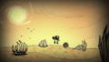 A Desert biome as depicted in the release trailer for Reign of Giants.