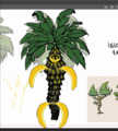 Concept art of Palmcone Tree shown in Rhymes With Play stream.