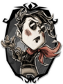 Portrait of Wes' "Shadow" skin in Don't Starve Together.