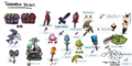 Terraria skins concept art from Rhymes With Play #An Eye for An Eye