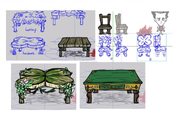 Wooden Tables concept skins art from Rhymes with Play