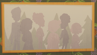 Silhouettes of Warly's family members as seen in a promo image for Taste of Home.