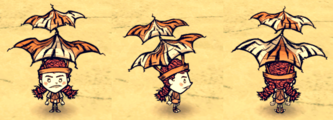 Wigfrid wearing a Dumbrella.