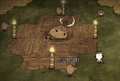 Neutral Guardian Pigs guard a Pig King in Adventure Mode.