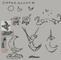 Concept art of Queen of Moon Quay shown in Rhymes With Play stream.