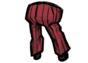 Woven - Spiffy Red Striped Trousers Originally, barbers provided medical services like blood-letting; a fun little factoid that has nothing to do with these pants or their coloration. See ingame