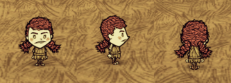 Wigfrid wearing a Grass Suit.
