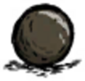 Cannonball texture that was found in the Don't Starve: Newhome beta files.